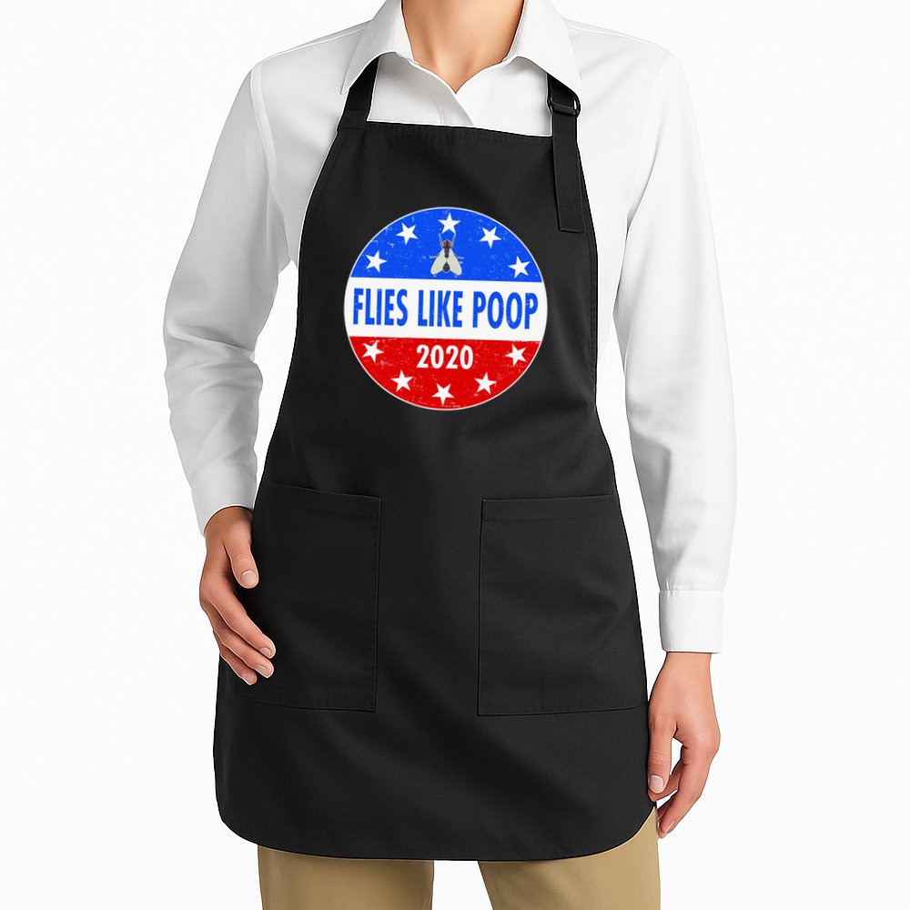 Flies Like Poop Emblem Mike Pence Fly Apron