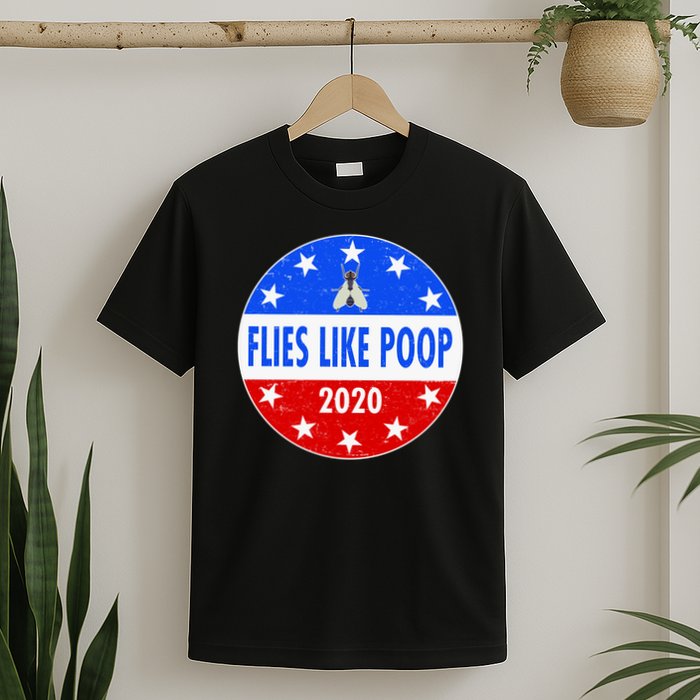 Flies Like Poop Emblem Mike Pence Fly T-Shirt