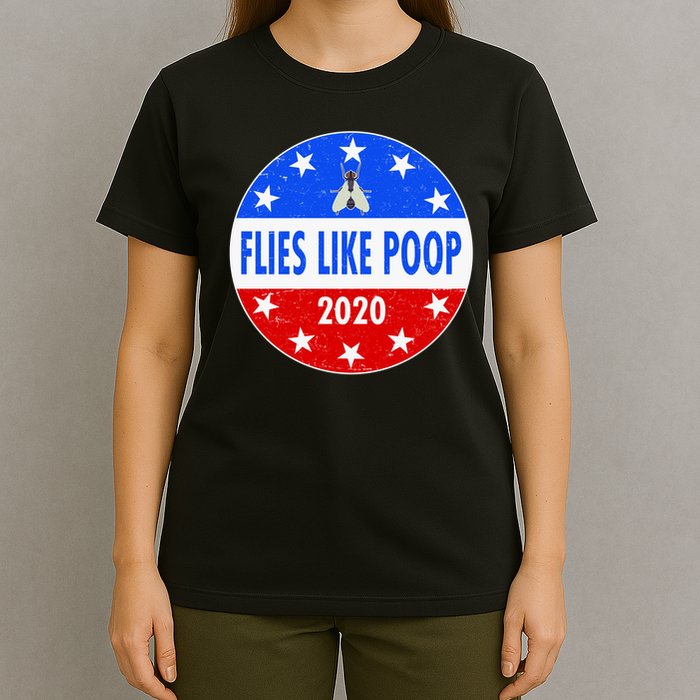 Flies Like Poop Emblem Mike Pence Fly T-Shirt