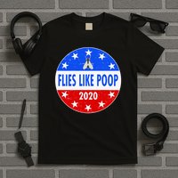Flies Like Poop Emblem Mike Pence Fly T-Shirt
