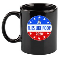Flies Like Poop Emblem Mike Pence Fly 11oz C Handle Ceramic Mug