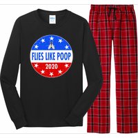 Flies Like Poop Emblem Mike Pence Fly Long Sleeve Pajama Set