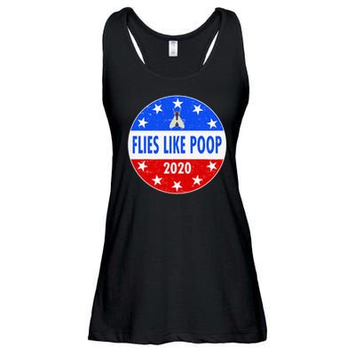Flies Like Poop Emblem Mike Pence Fly Ladies Essential Flowy Tank