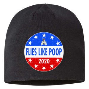 Flies Like Poop Emblem Mike Pence Fly Sustainable Beanie