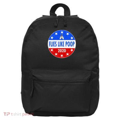 Flies Like Poop Emblem Mike Pence Fly 16 in Basic Backpack
