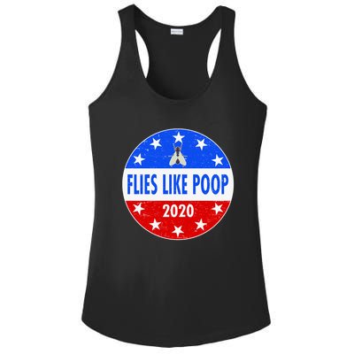 Flies Like Poop Emblem Mike Pence Fly Ladies PosiCharge Competitor Racerback Tank