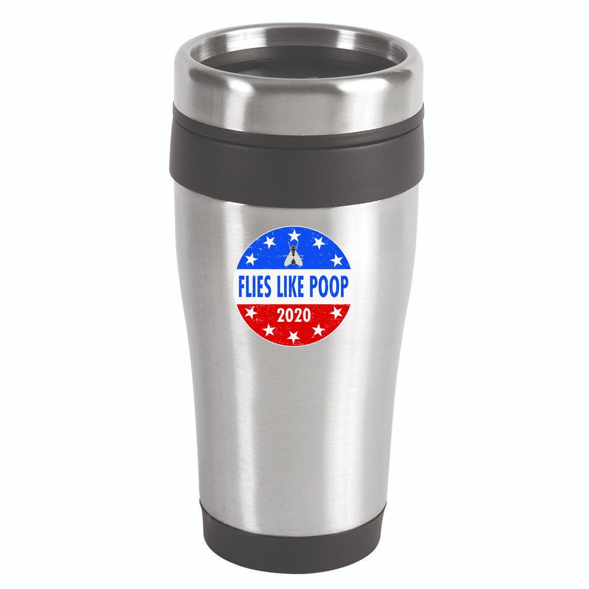 Flies Like Poop Emblem Mike Pence Fly 16oz Travel Tumbler