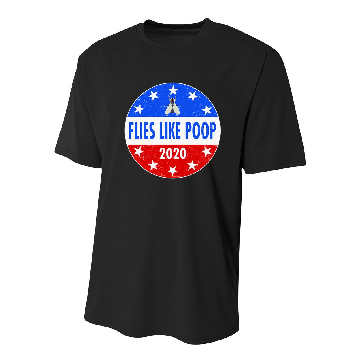 Flies Like Poop Emblem Mike Pence Fly Youth Performance Sprint T-Shirt
