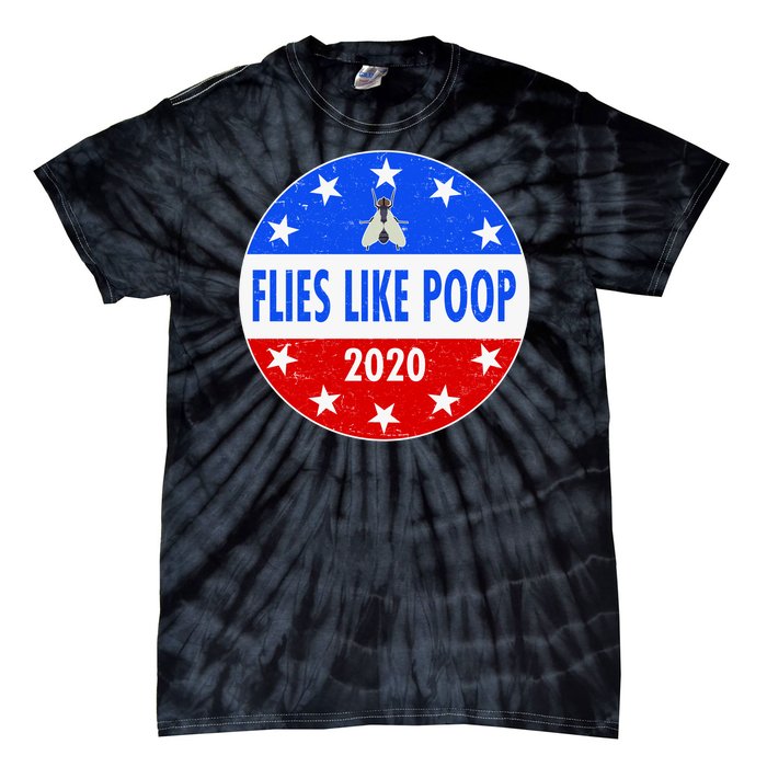 Flies Like Poop Emblem Mike Pence Fly Tie-Dye T-Shirt