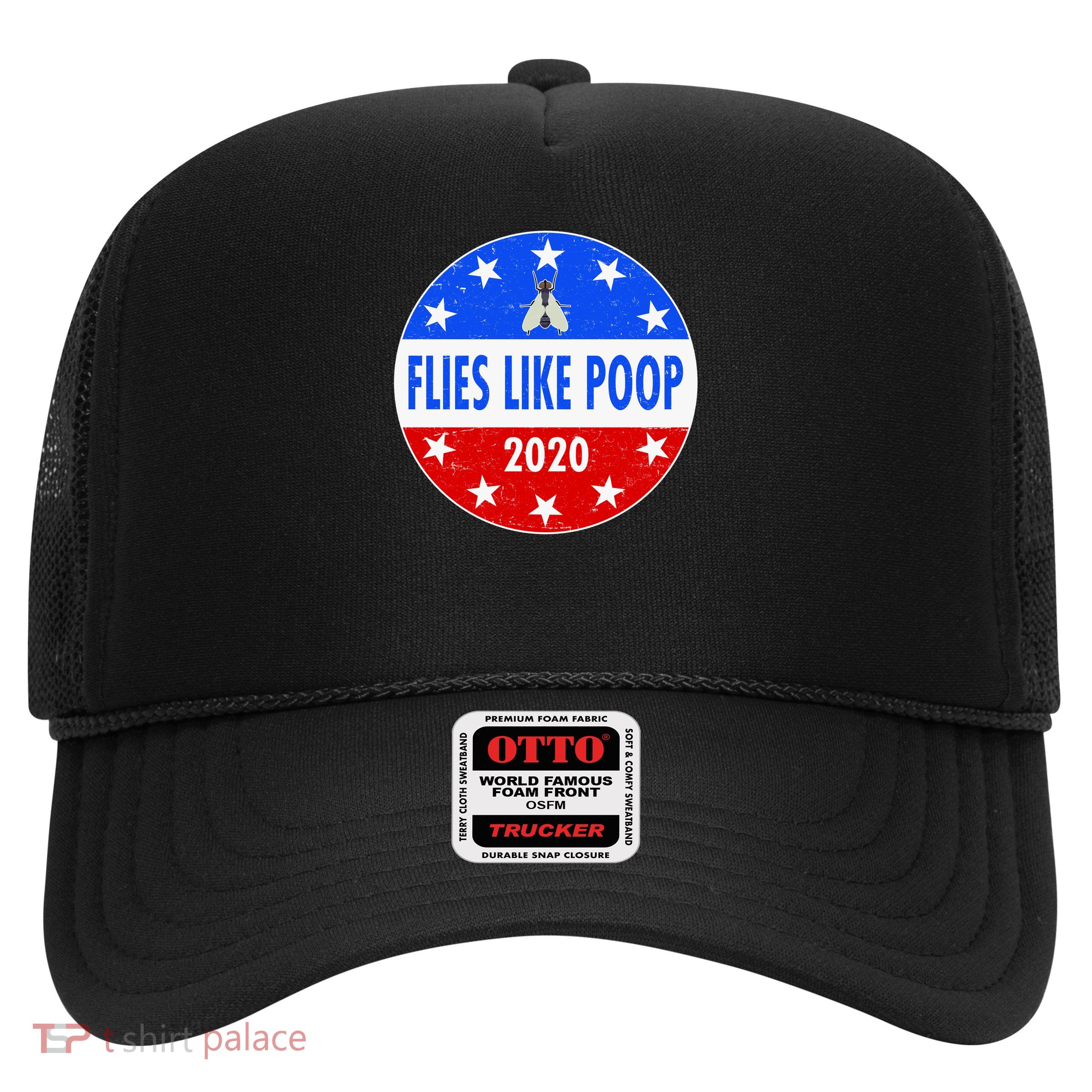 Flies Like Poop Emblem Mike Pence Fly Trucker Hat