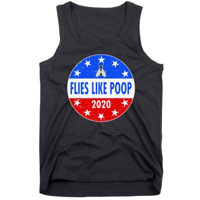 Flies Like Poop Emblem Mike Pence Fly Tank Top