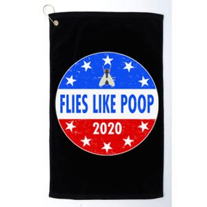 Flies Like Poop Emblem Mike Pence Fly Platinum Collection Golf Towel