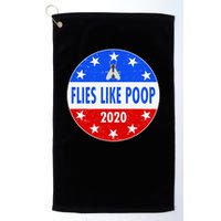 Flies Like Poop Emblem Mike Pence Fly Golf Towel