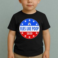 Flies Like Poop Emblem Mike Pence Fly Toddler T-Shirt