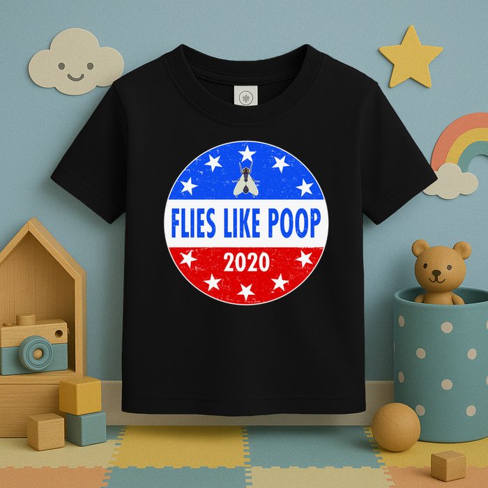 Flies Like Poop Emblem Mike Pence Fly Toddler T-Shirt