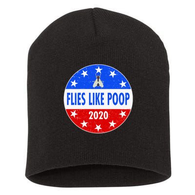 Flies Like Poop Emblem Mike Pence Fly Short Acrylic Beanie