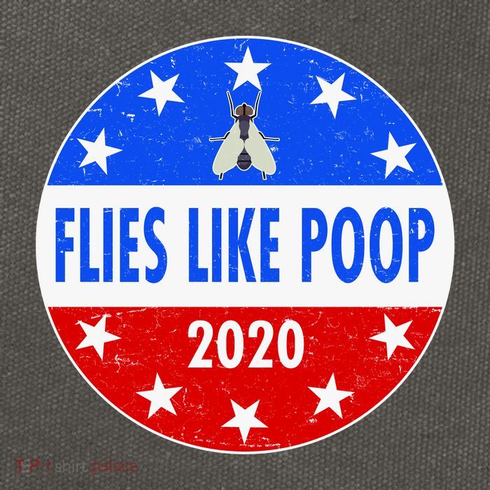 Flies Like Poop Emblem Mike Pence Fly Cotton Canvas Backpack