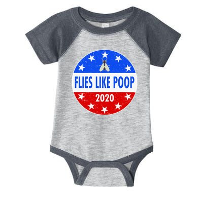 Flies Like Poop Emblem Mike Pence Fly Infant Baby Jersey Bodysuit