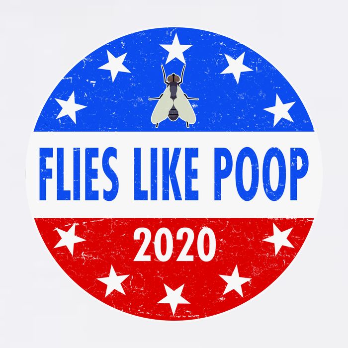 Flies Like Poop Emblem Mike Pence Fly Garment-Dyed Sweatshirt