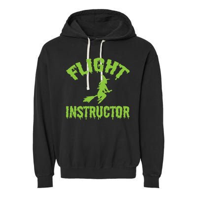 Flight Instructor Witch Garment-Dyed Fleece Hoodie