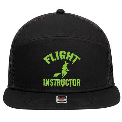 Flight Instructor Witch 7 Panel Mesh Trucker Snapback Hat