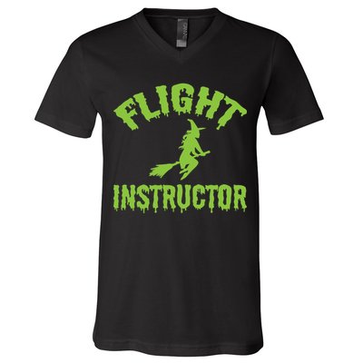 Flight Instructor Witch V-Neck T-Shirt