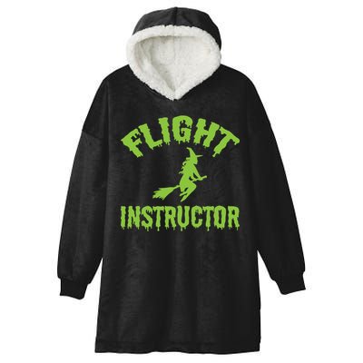 Flight Instructor Witch Hooded Wearable Blanket