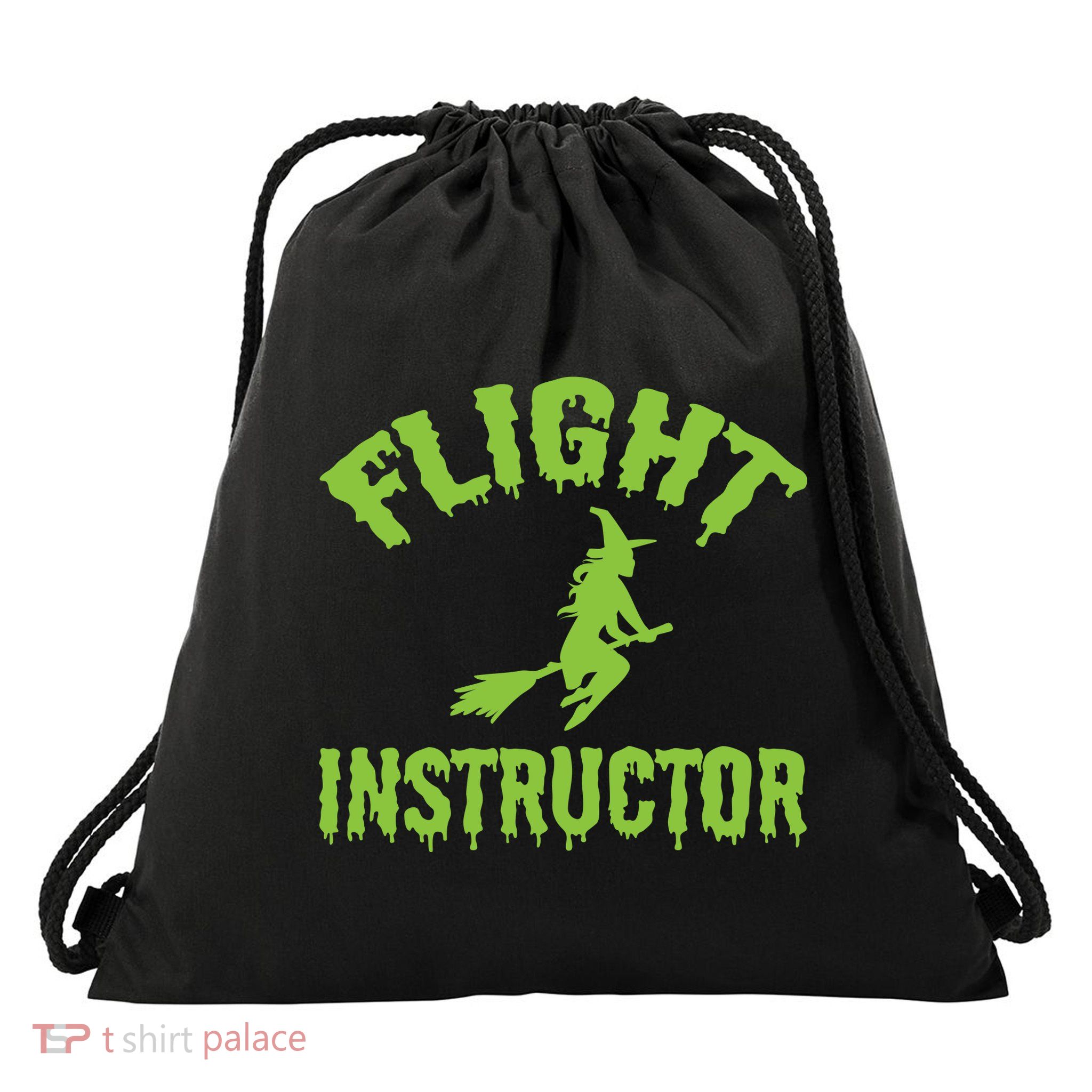 Flight Instructor Witch Drawstring Bag