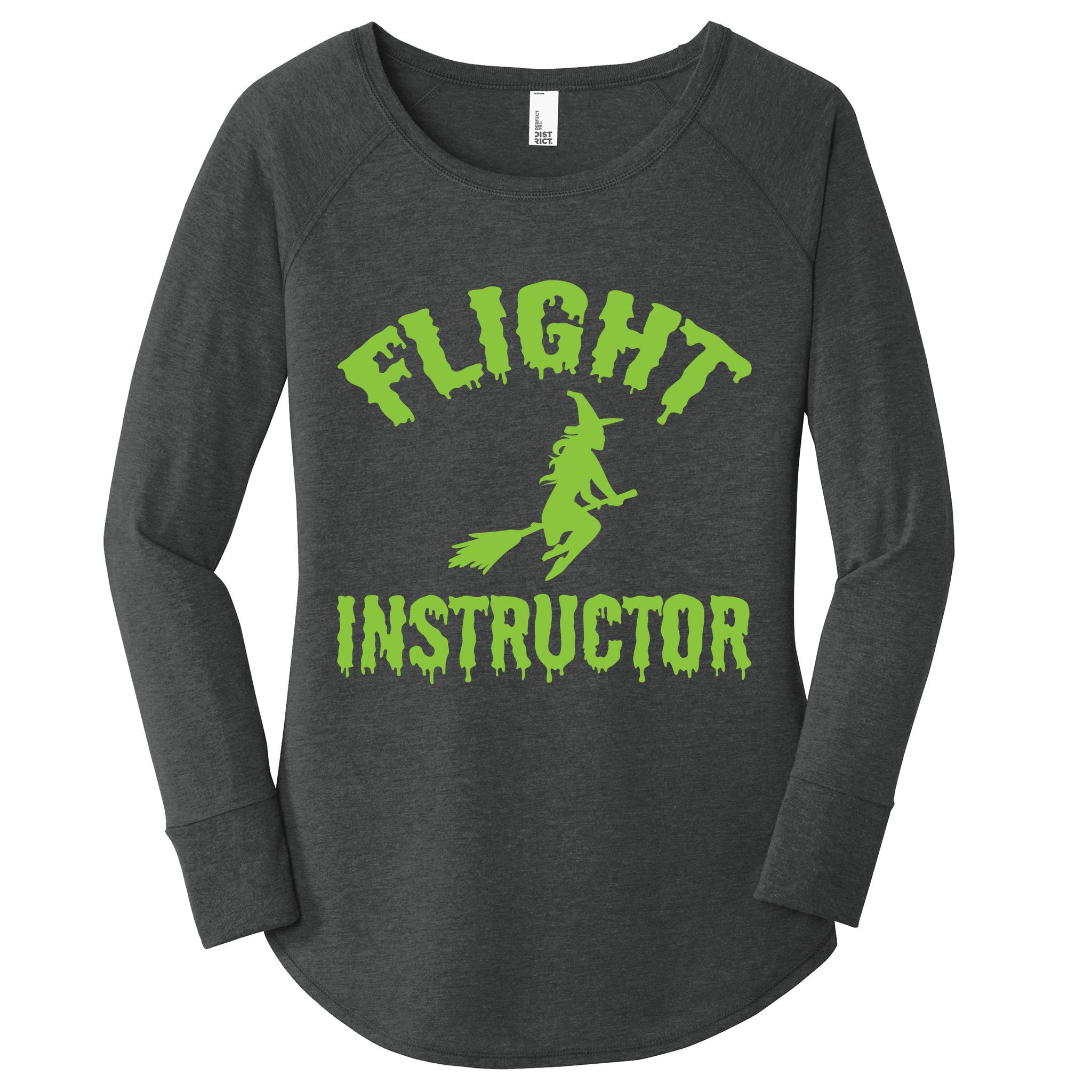 Flight Instructor Witch Women's Perfect Tri Tunic Long Sleeve Shirt