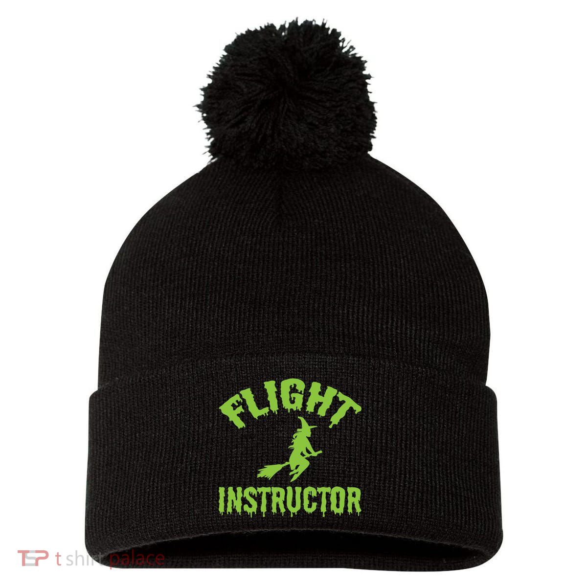 Flight Instructor Witch Pom Pom 12in Knit Beanie