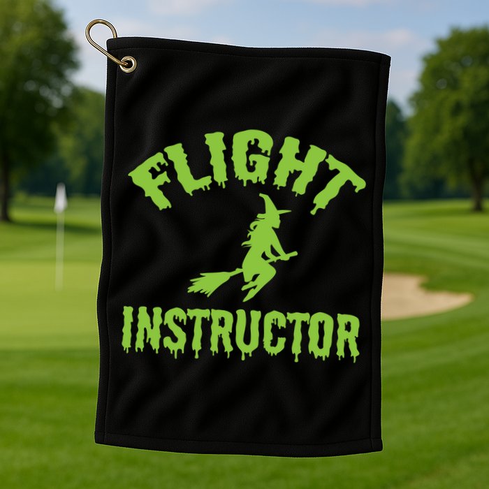 Flight Instructor Witch Golf Towel