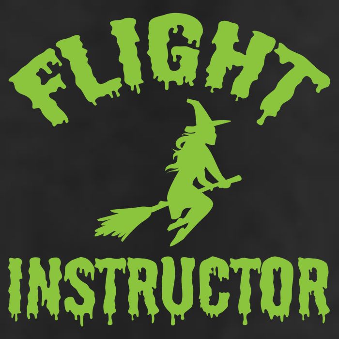 Flight Instructor Witch Golf Towel