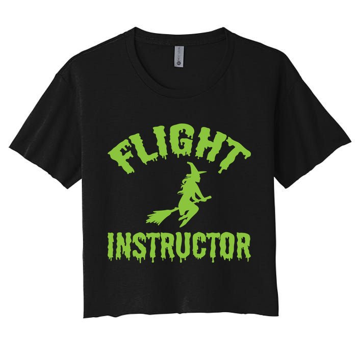 Flight Instructor Witch Women's Crop Top Tee
