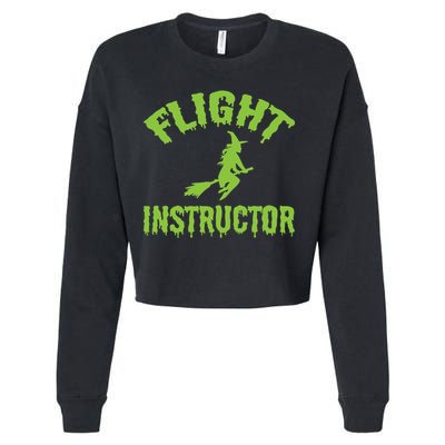 Flight Instructor Witch Cropped Pullover Crew