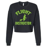 Flight Instructor Witch Cropped Pullover Crew