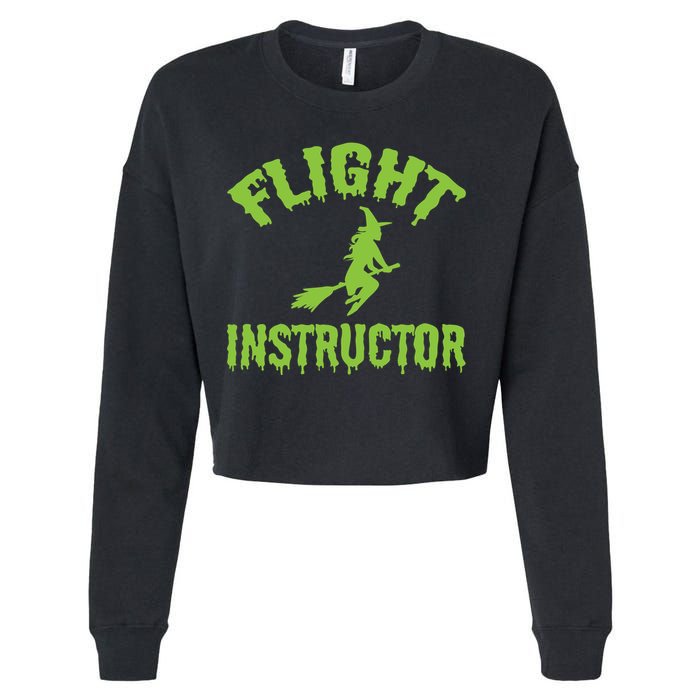 Flight Instructor Witch Cropped Pullover Crew