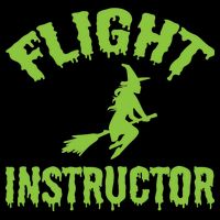 Flight Instructor Witch Cropped Pullover Crew