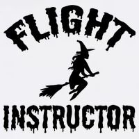 Flight Instructor Witch Garment-Dyed Sweatshirt