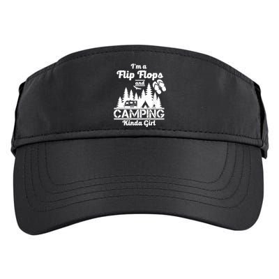 Flip Flops and Camping Kinda Girl Adult Drive Performance Visor