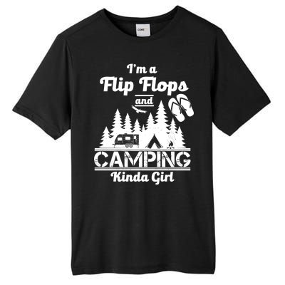 Flip Flops and Camping Kinda Girl Tall Fusion ChromaSoft Performance T-Shirt