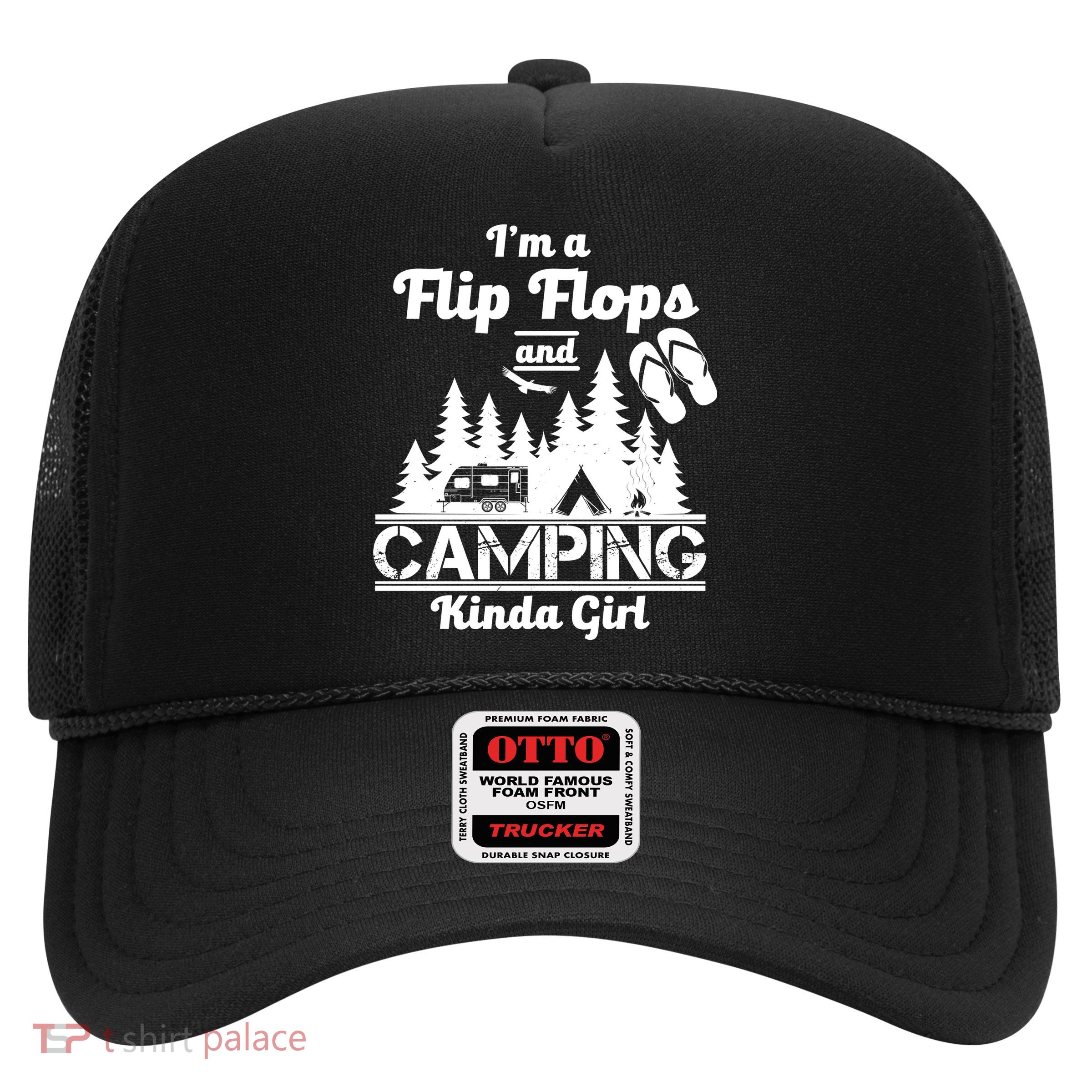 Flip Flops and Camping Kinda Girl Trucker Hat