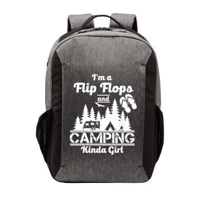 Flip Flops and Camping Kinda Girl Vector Backpack