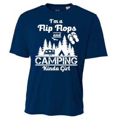 Flip Flops and Camping Kinda Girl Cooling Performance Crew T-Shirt