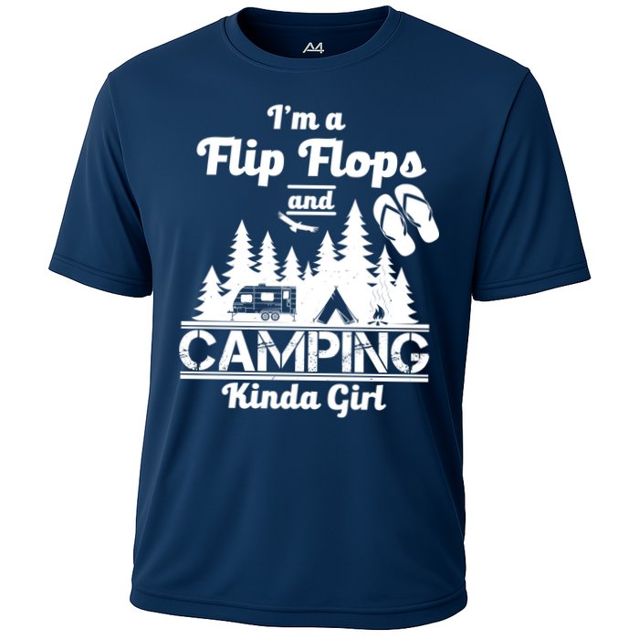 Flip Flops and Camping Kinda Girl Cooling Performance Crew T-Shirt