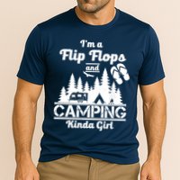 Flip Flops and Camping Kinda Girl Cooling Performance Crew T-Shirt