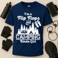 Flip Flops and Camping Kinda Girl Cooling Performance Crew T-Shirt