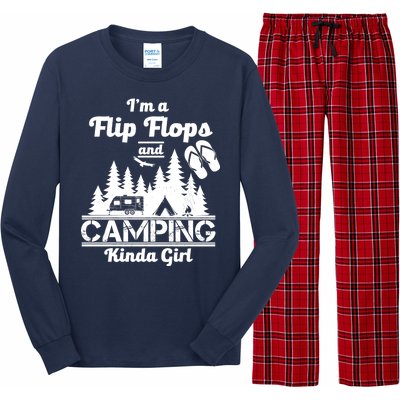 Flip Flops and Camping Kinda Girl Long Sleeve Pajama Set