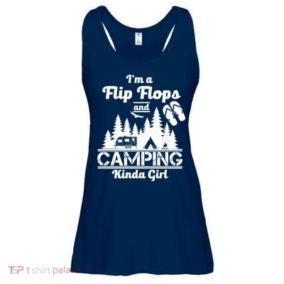 Flip Flops and Camping Kinda Girl Ladies Essential Flowy Tank