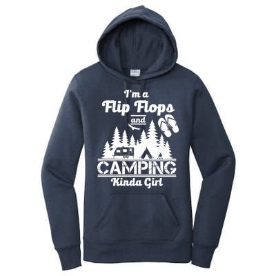 Flip Flops and Camping Kinda Girl Women's Pullover Hoodie