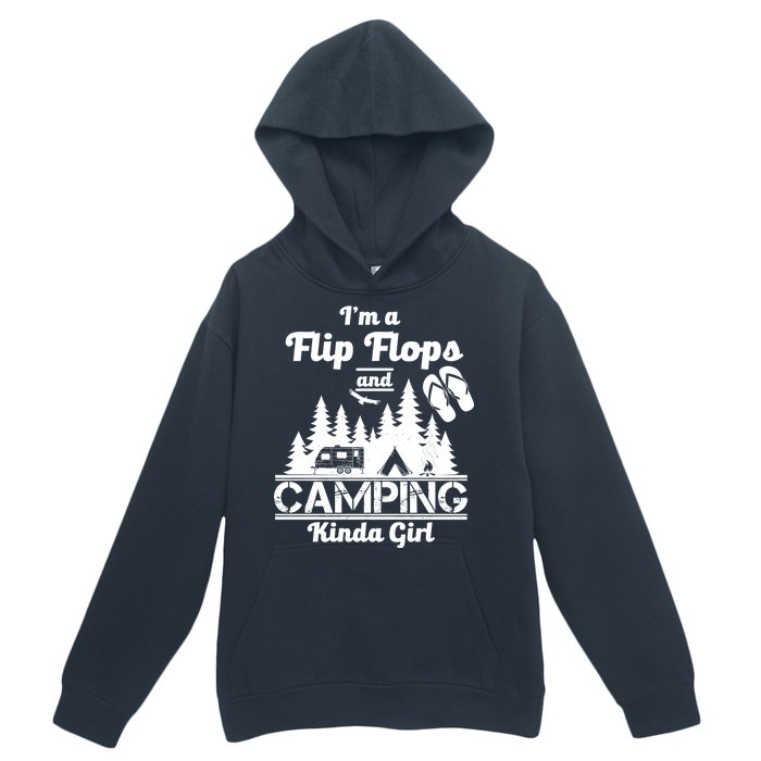 Flip Flops and Camping Kinda Girl Urban Pullover Hoodie